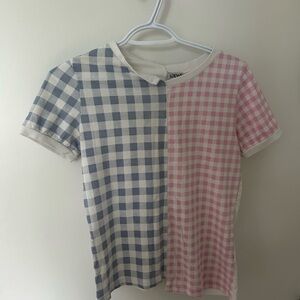 Loewe Gingham Check Shirt - Blue and Pink